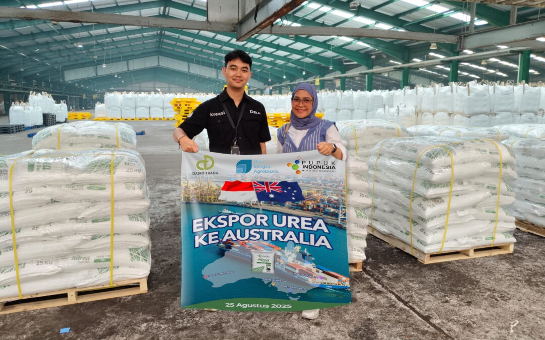 Ekspor Kembali Pupuk Urea Tujuan Autralia sebagai Distributor PT Pupuk Indonesia